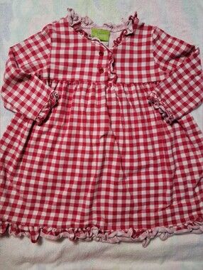 Classic whimsy sz 3 red gingham christmas dress/night gown
